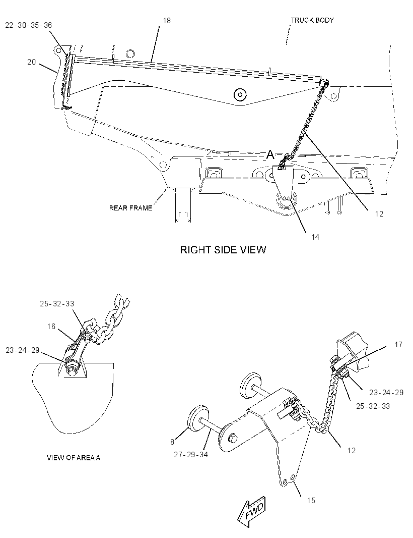 TAILGATE AR 3076898 CAT
