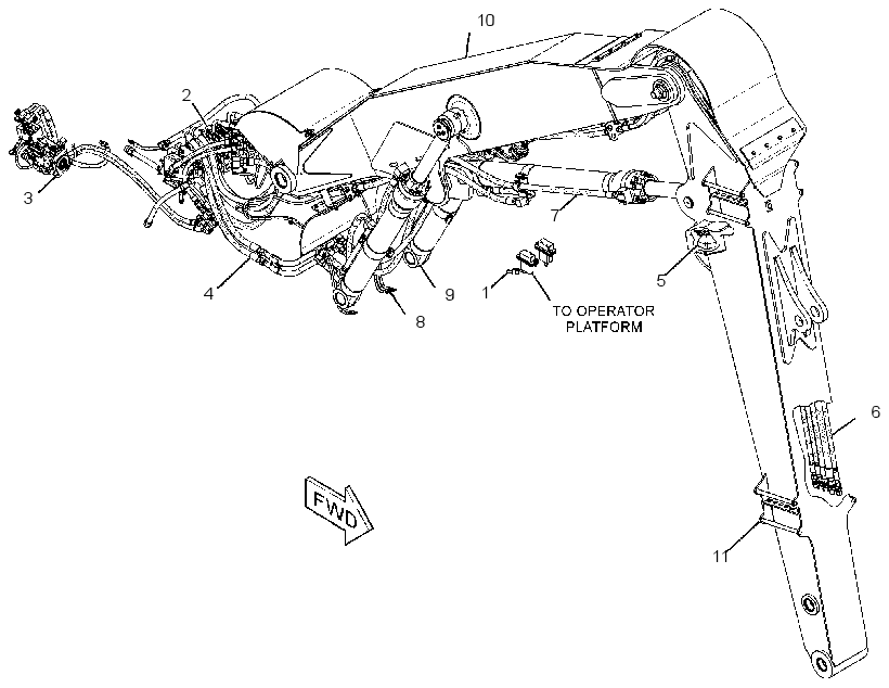 LINKAGE AR-FELLING HEAD 3104028 CAT