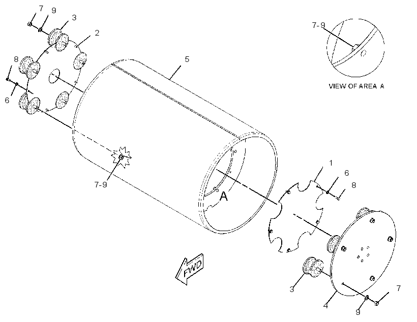 DRUM GP-COMPACTOR 2965560 CAT