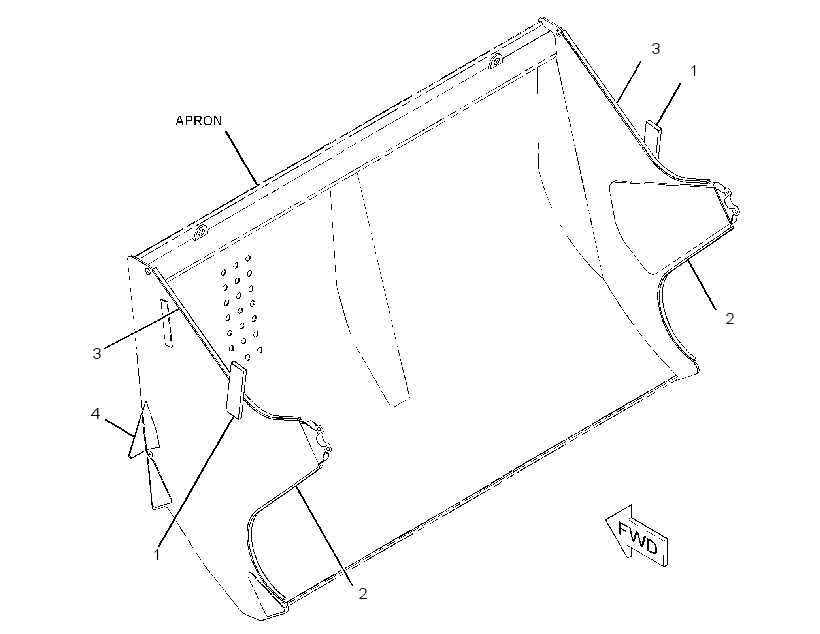 PLATE GP-APRON 2308178 CAT