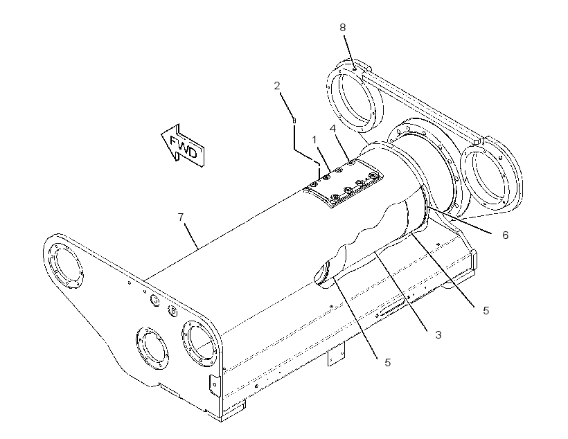 FRAME GP-SLIDING 2928813 CAT