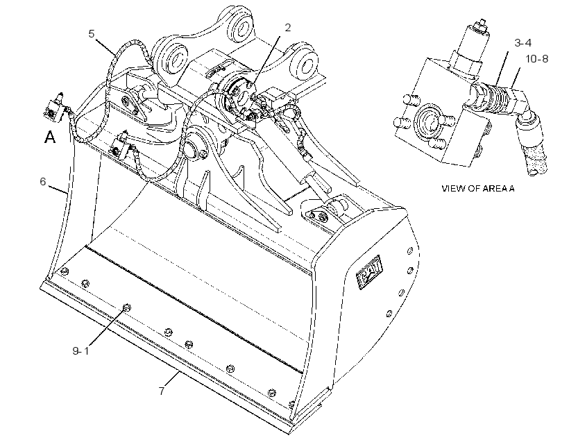 BUCKET GP-DITCH CLEANING 2382936 CAT