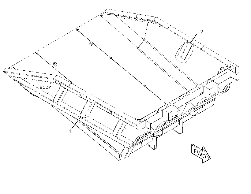 PLATE GP-TRUCK BODY 2308371 CAT