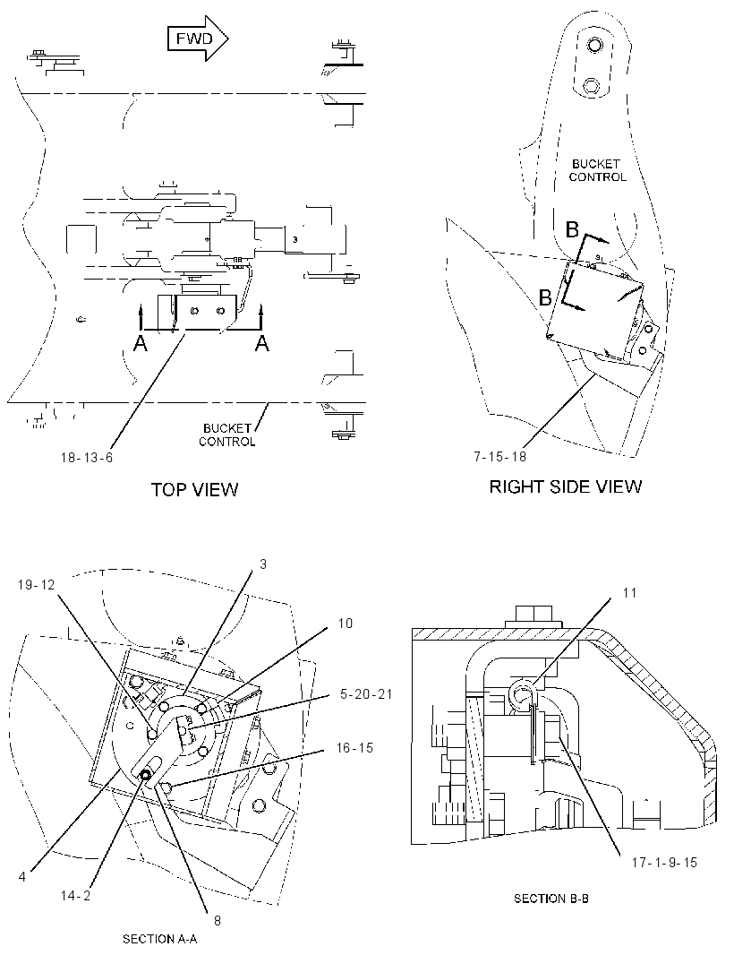 SENSOR & MTG GP-TILT POSITION 3032238 CAT