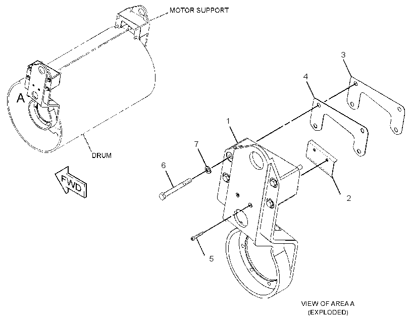 SUPPORT GP-MOTOR 3158149 CAT