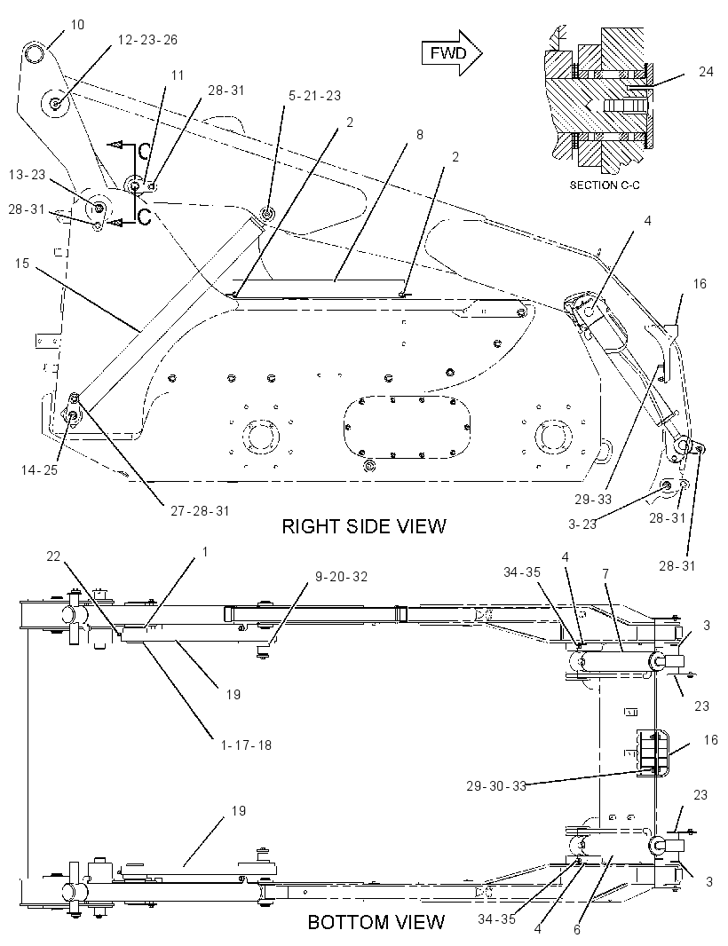CYLINDER & MTG GP-LIFT ARM 1907999 CAT