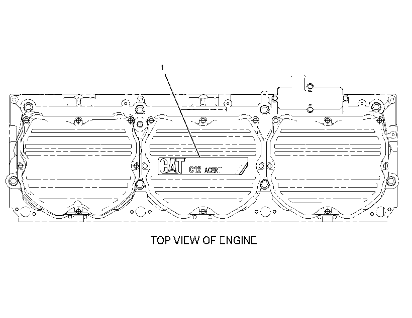PLATE GP-ENGINE IDENTIFICATION 3185052 CAT
