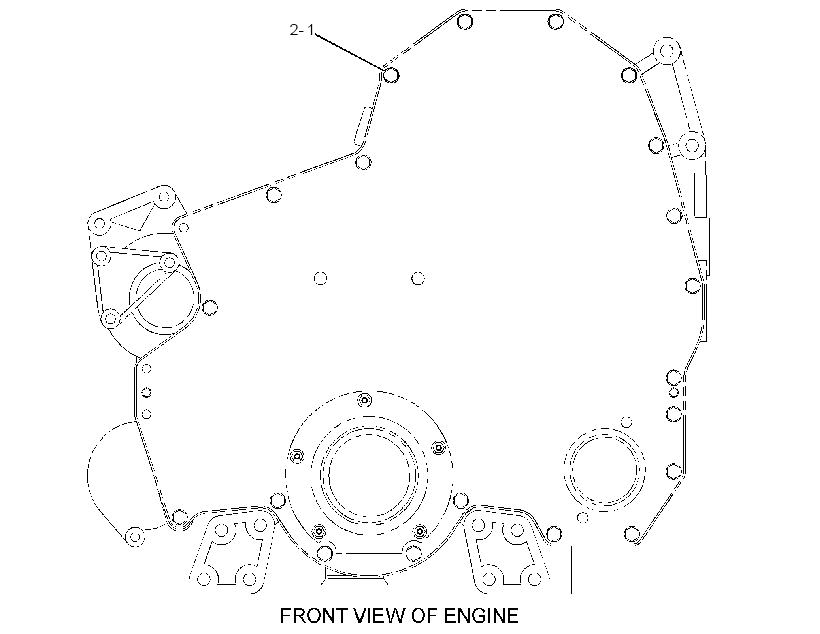 FASTENER GP-FRONT COVER 3127842 CAT