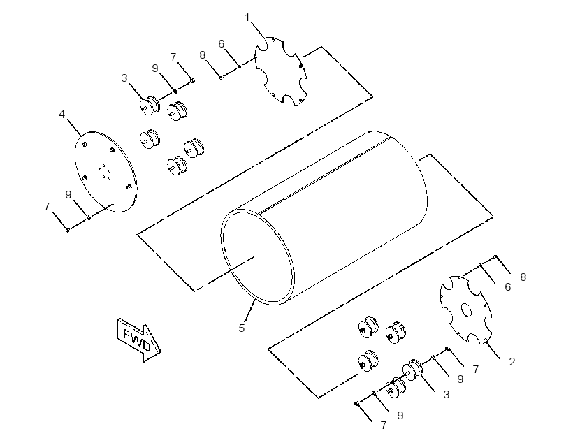 DRUM GP-COMPACTOR 2932089 CAT