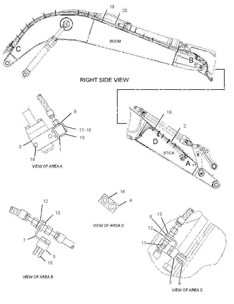 LINES GP-STICK DRAIN 2944844 CAT