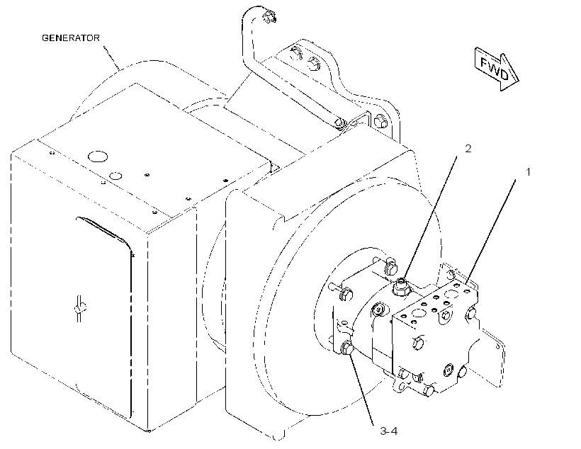MOTOR & MTG GP-GENERATOR 3025990 CAT