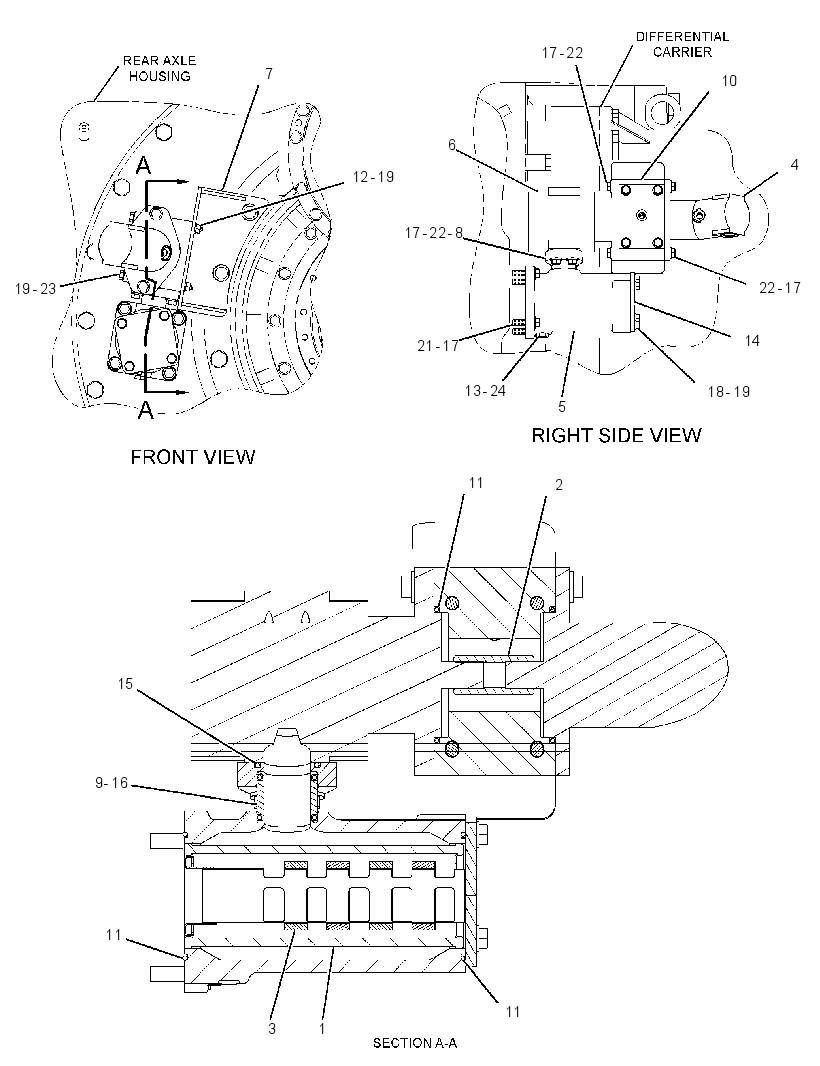 PUMP & MOTOR GP-REAR AXLE LUBE 1936223 CAT