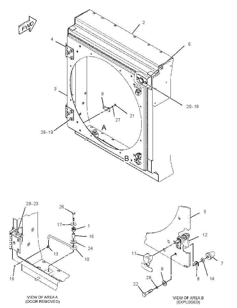 FRAME GP-RADIATOR 2554762 CAT