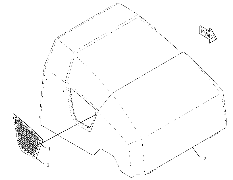 HOOD AS-ENGINE 3112805 CAT