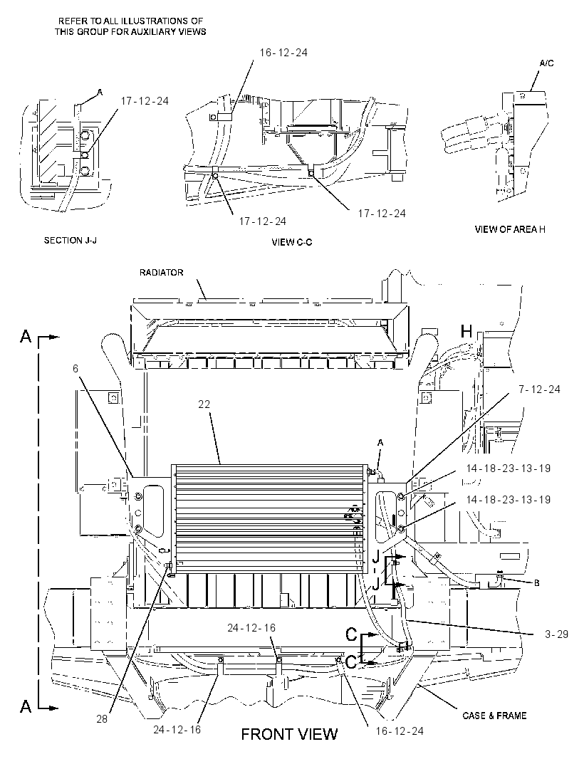 LINES GP-HEATER & AIR COND 1616319 CAT