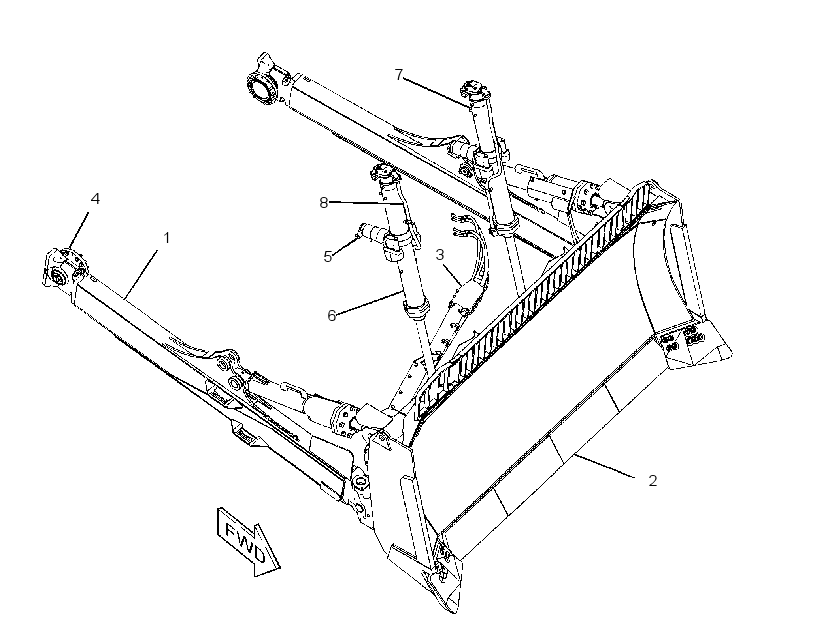BULLDOZER AR-SEMI-UNIVERSAL 1998241 CAT