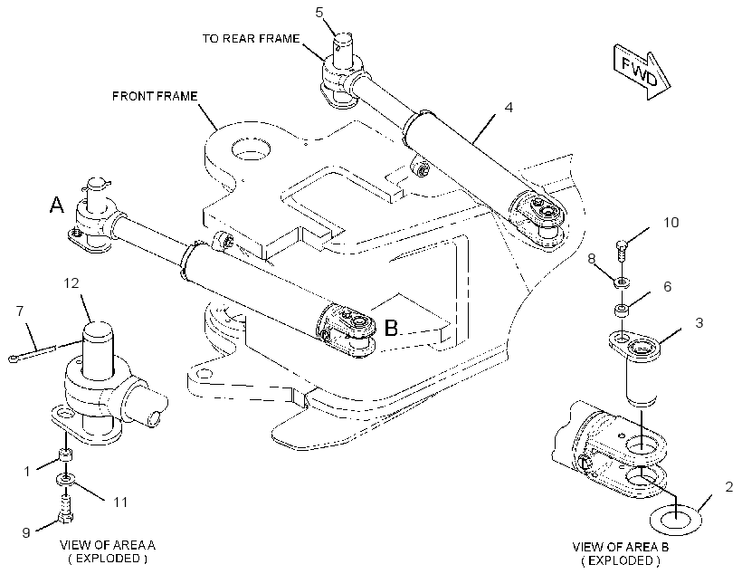 CYLINDER & MTG GP-ARTICULATION 2837764 CAT