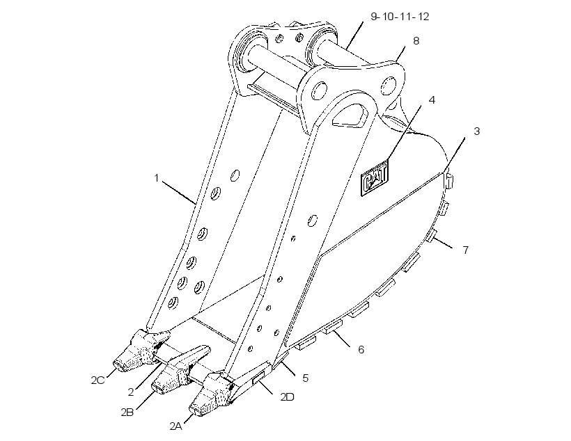 BUCKET GP-HEAVY DUTY ROCK 3120409 CAT