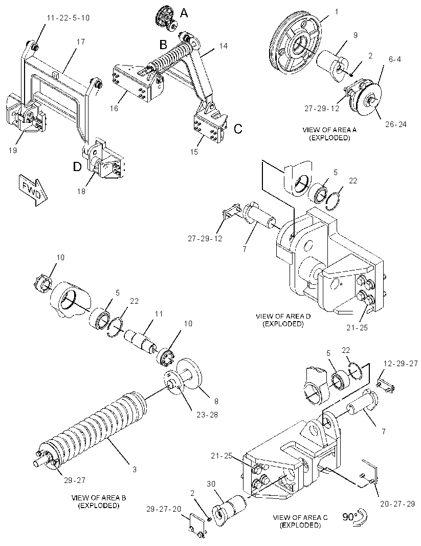 FRAME & MTG GP-PIPELAYER 2488129 CAT