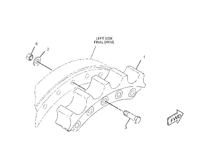 SEGMENT GP-SPROCKET 6I8078 CAT