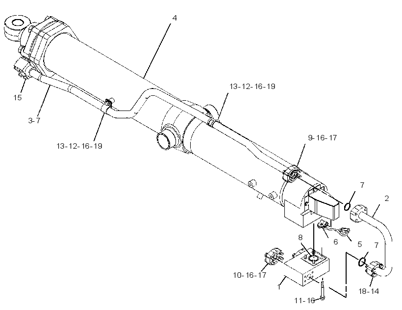 CYLINDER & VALVE GP-LIFT 2014075 CAT