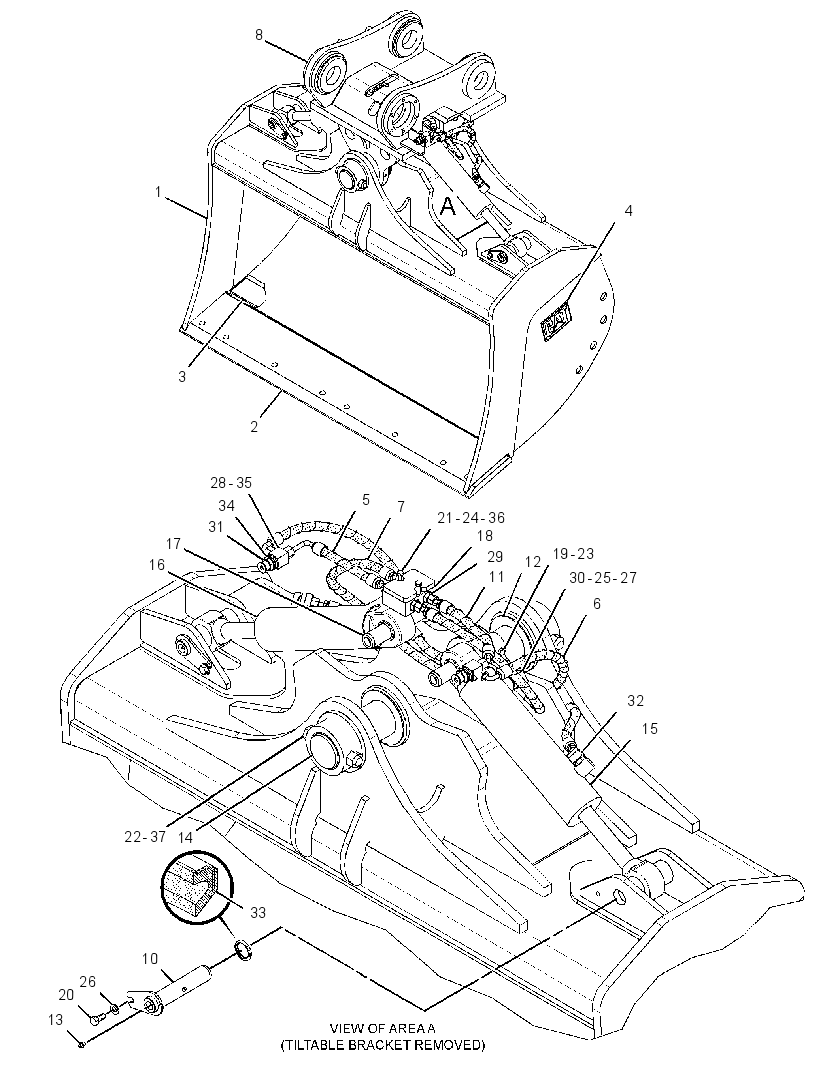 BUCKET GP-DITCH CLEANING 2774045 CAT