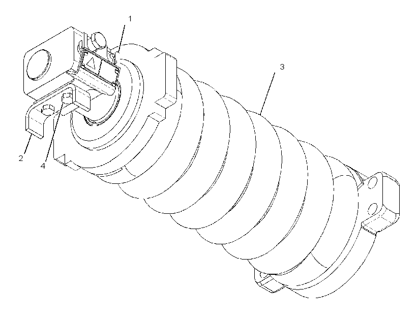 Натяжитель гусеницы с амортизатором 2979146 CAT