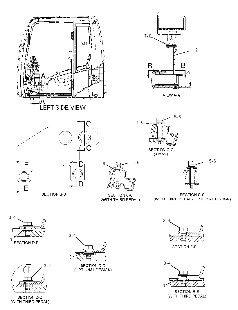MOUNTING GP-DISPLAY 3095805 CAT
