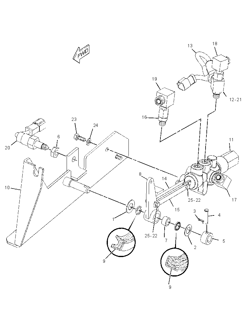 VALVE & MTG GP-BRAKE CONTROL 2737143 CAT