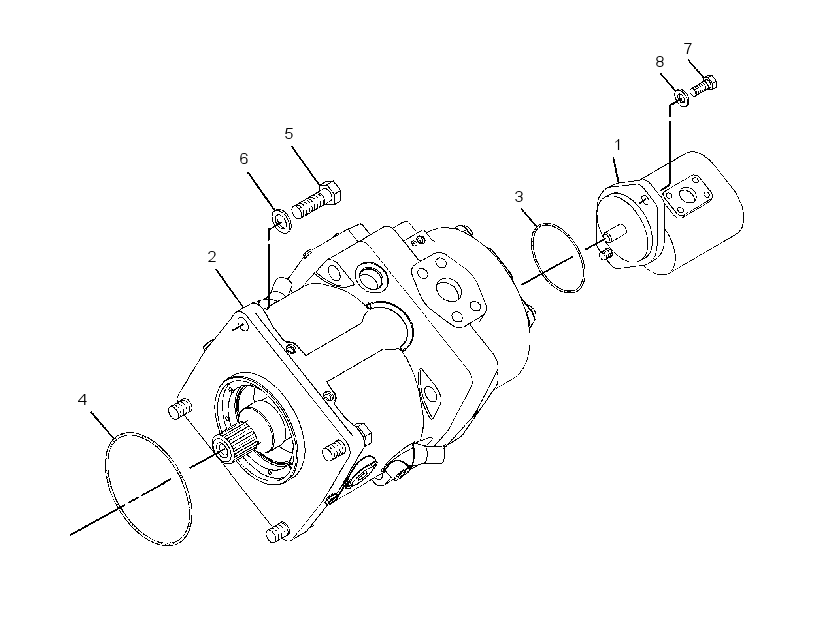 PUMP & MTG GP-STEERING 2801708 CAT