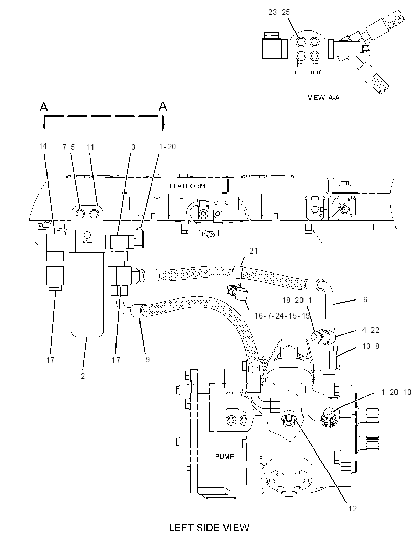 FILTER & LINES GP-CASE DRAIN 2808830 CAT