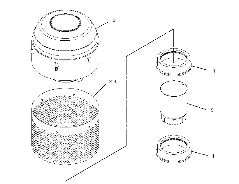 PRECLEANER AS 2849624 CAT
