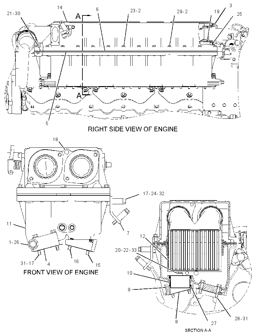 AFTERCOOLER GP-RAW WATER 2855973 CAT