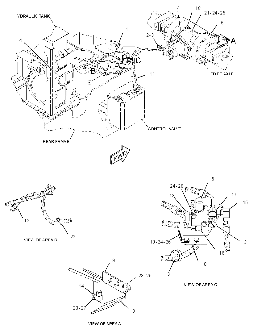 LINES GP-DIFFERENTIAL LOCK 2898929 CAT