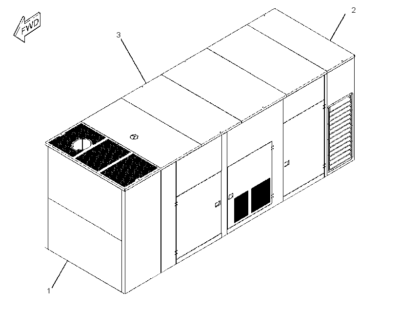 ENCLOSURE GP-GENSET 2965058 CAT