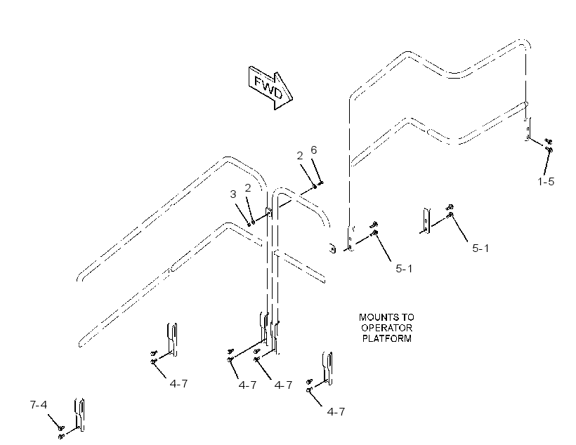 HARDWARE GP-HANDRAIL MOUNTING 3015803 CAT
