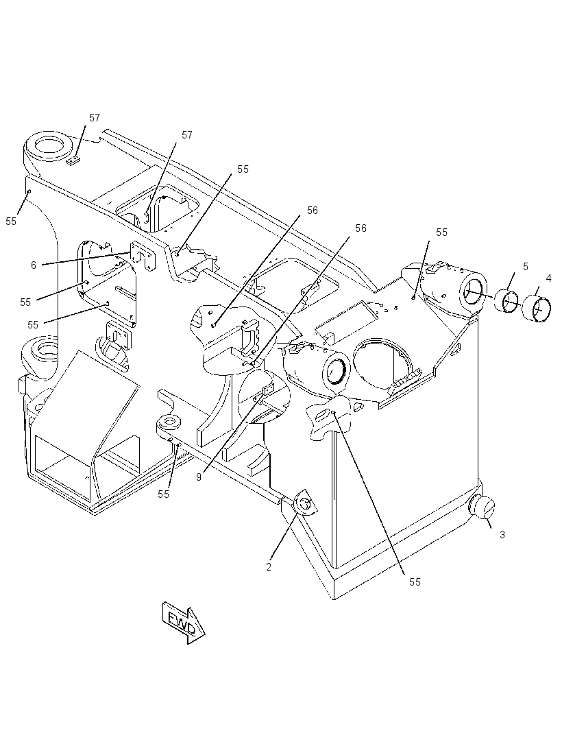 FRAME AS-FRONT 2730225 CAT
