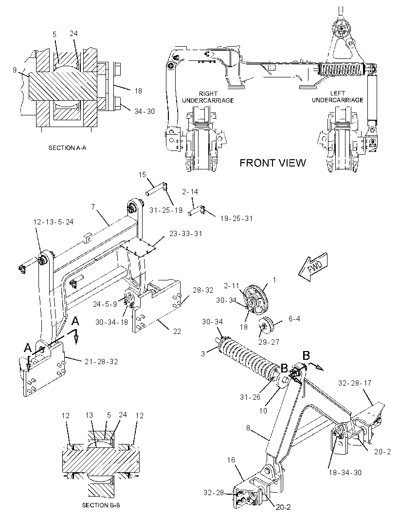 FRAME & MTG GP-PIPELAYER 1331166 CAT