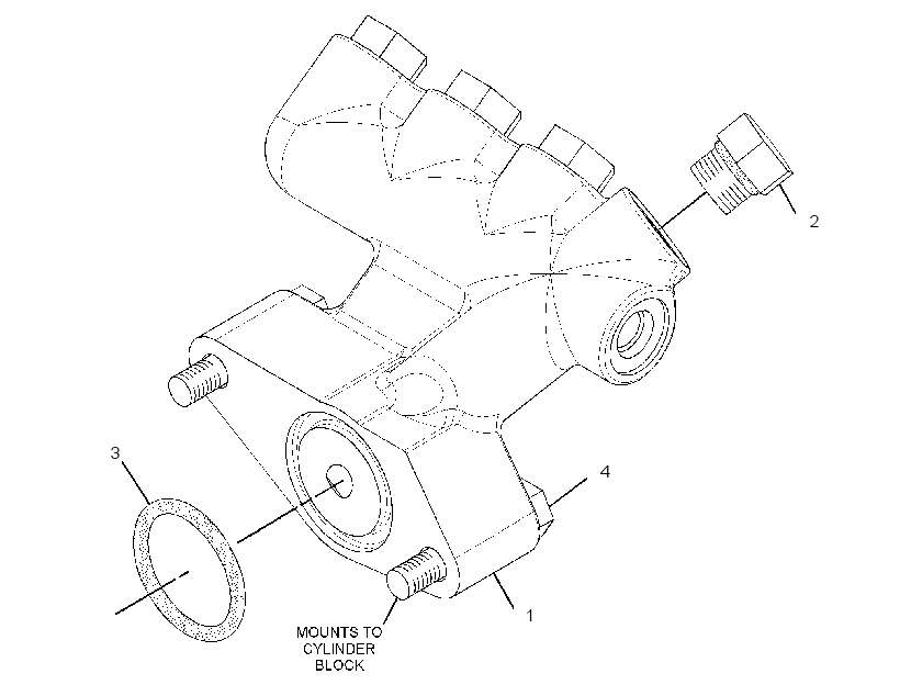 MANIFOLD GP-ENGINE OIL 2378063 CAT