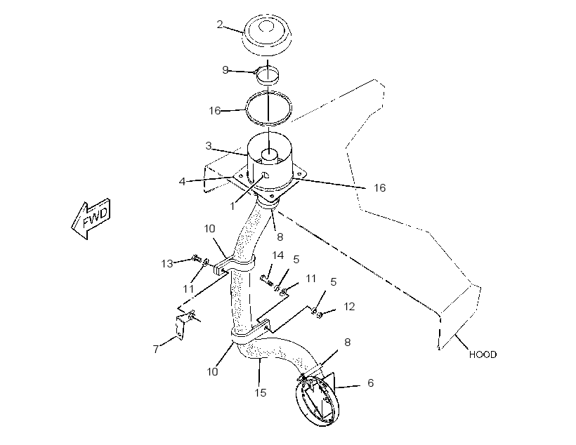 LINES GP-ALTERNATOR AIR 3189835 CAT