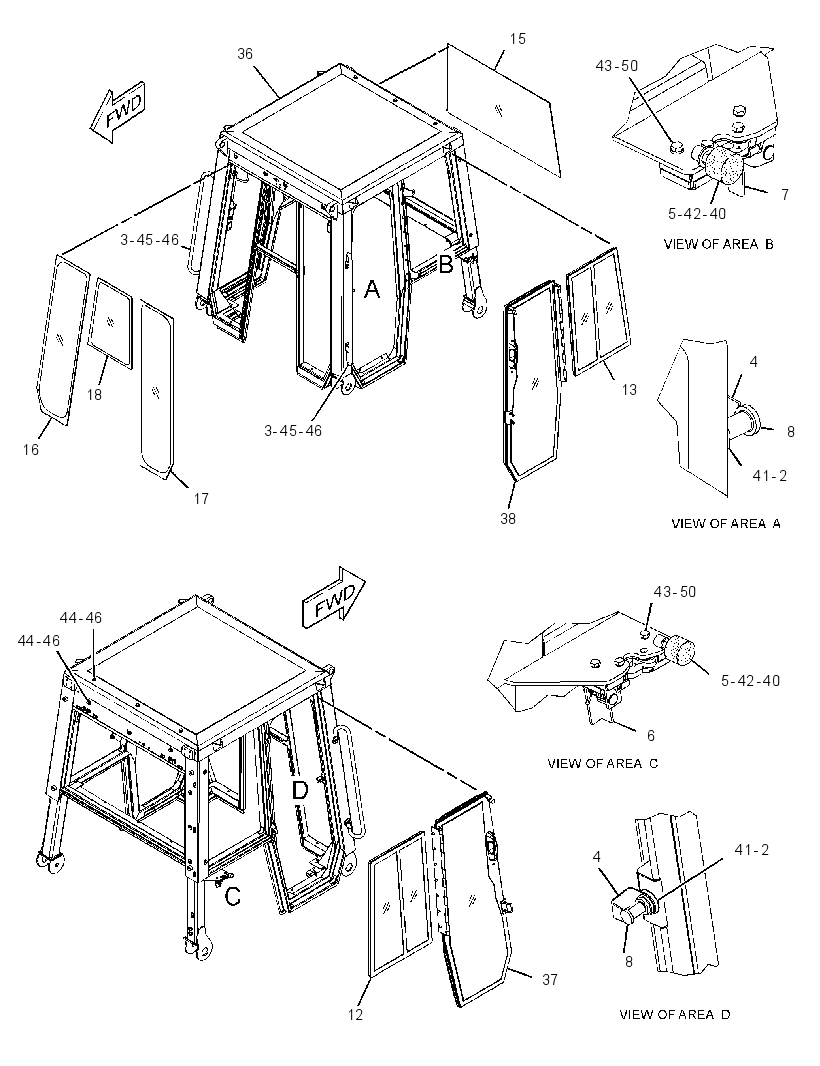 CAB GP-NON-ROPS 3085519 CAT