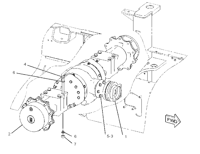 AXLE & MTG GP-DRIVE 3153120 CAT