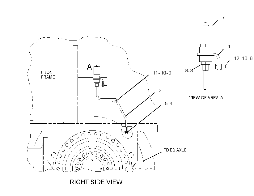 LINES GP-AXLE VENT 3154144 CAT