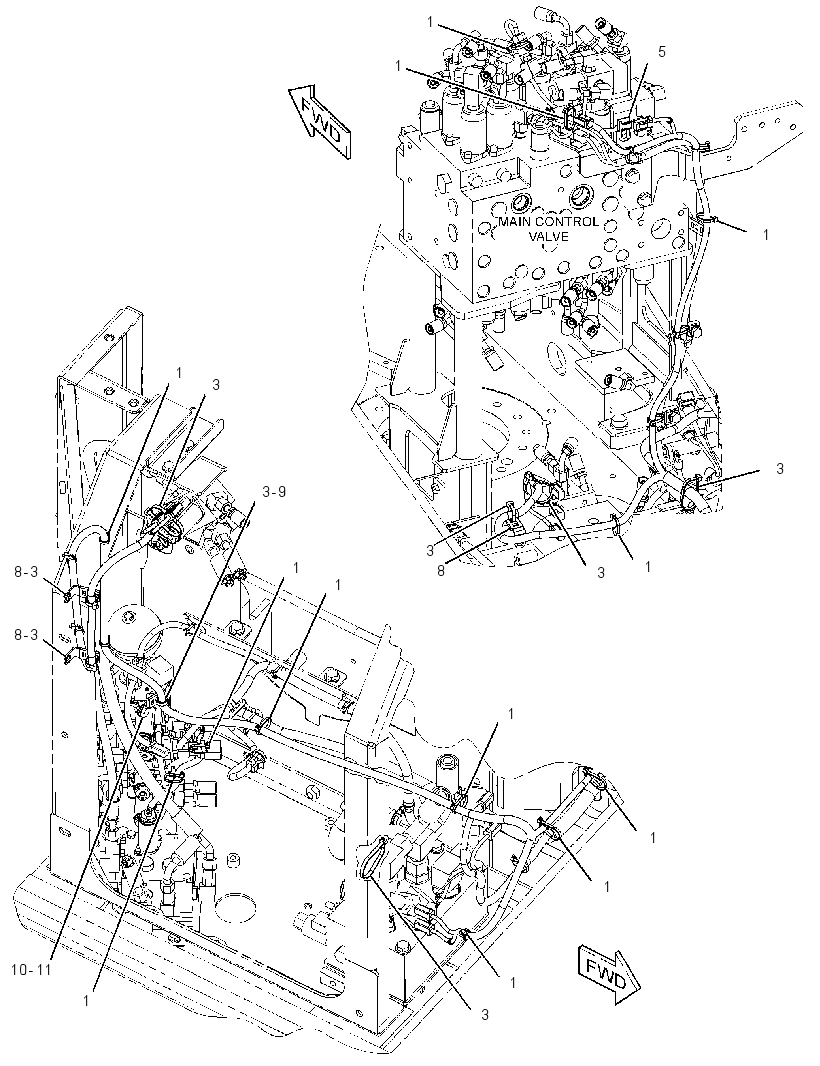 WIRING GP-AUXILIARY CONTROL 2757057 CAT