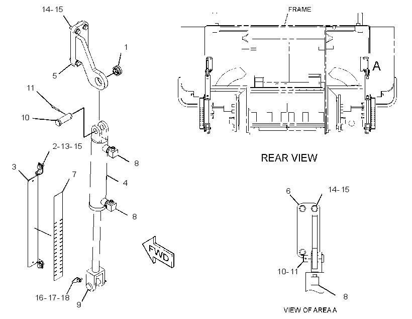 CYLINDER & MTG GP-TOW POINT 2707227 CAT