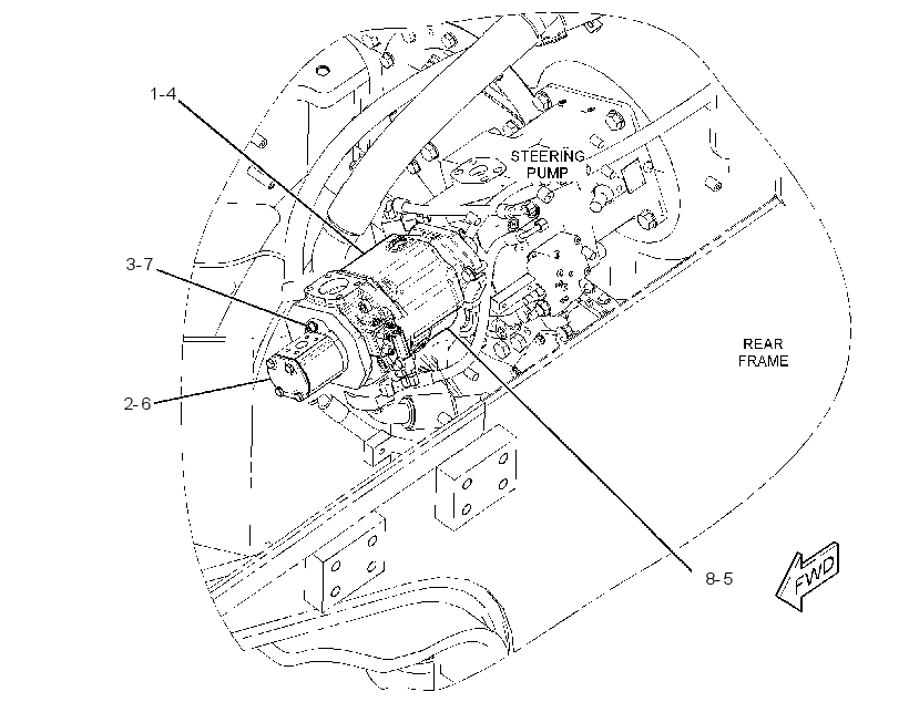 PUMP & MTG GP-HYD FAN & COOLER 2462850 CAT