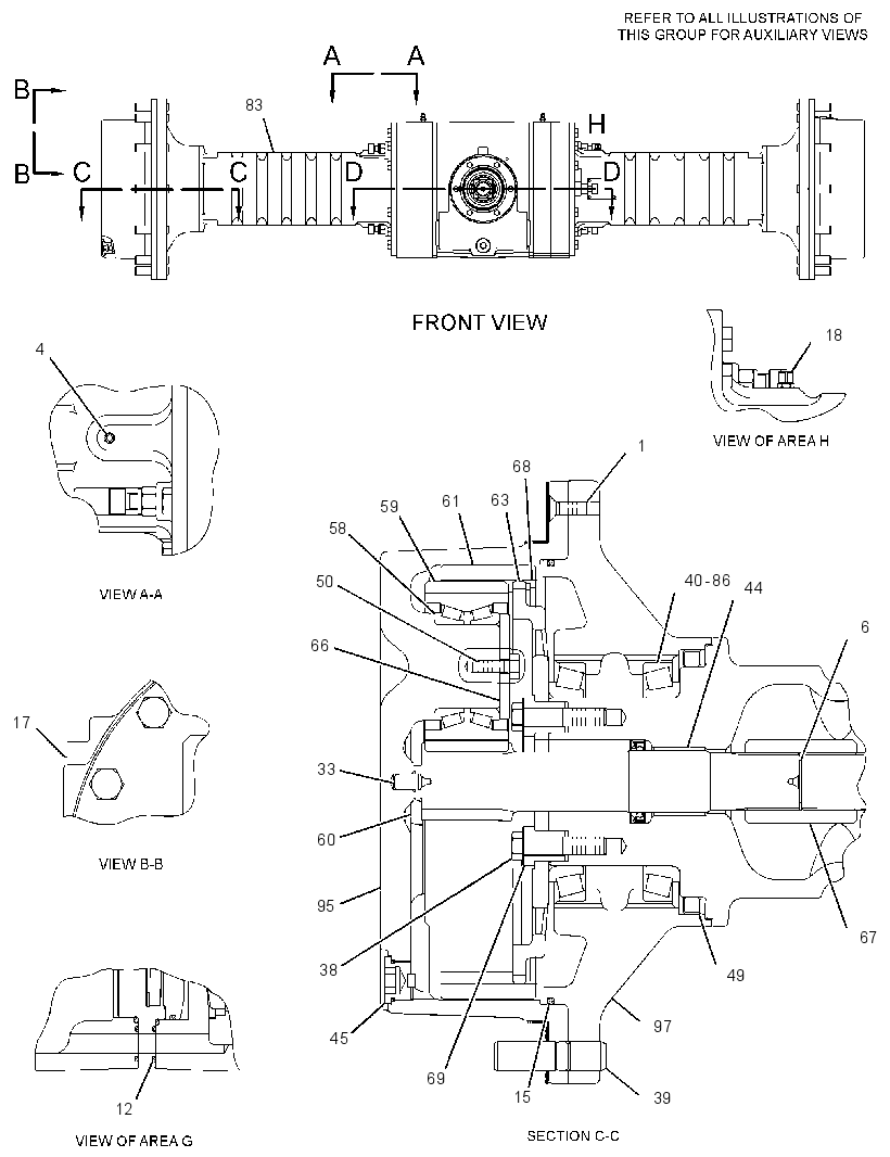 AXLE GP-DRIVE 2116604 CAT