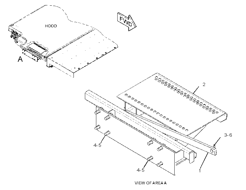 LATCH GP-HOOD 3062046 CAT