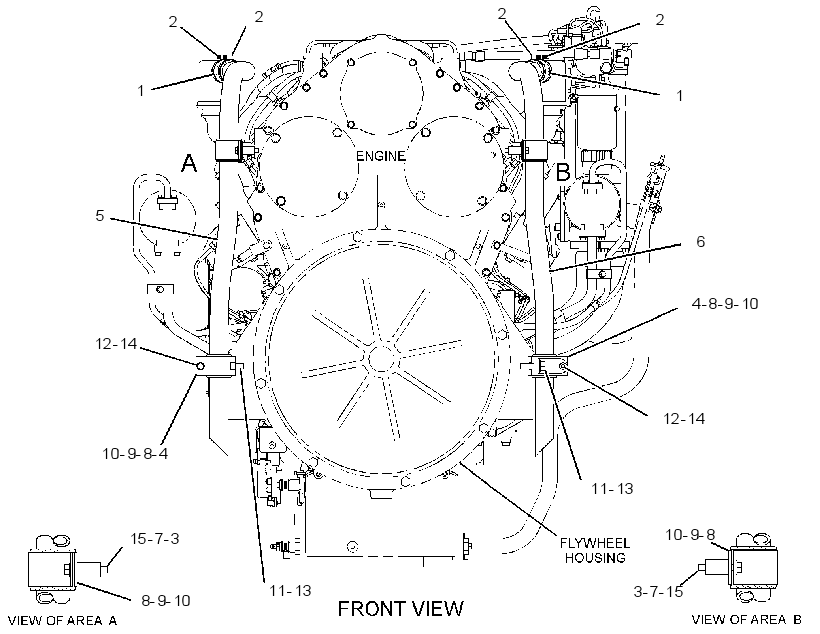 Система отвода газов 3014186 CAT