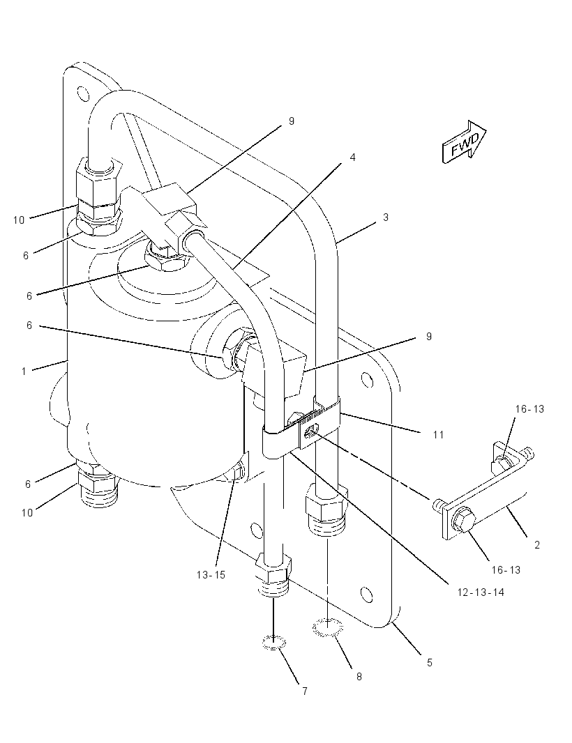 HEATER GP-FUEL 2890781 CAT